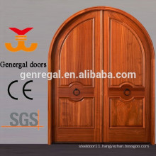 Selected Material customized solid wood arched doors for entrance